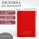 Textura passport cover, red color