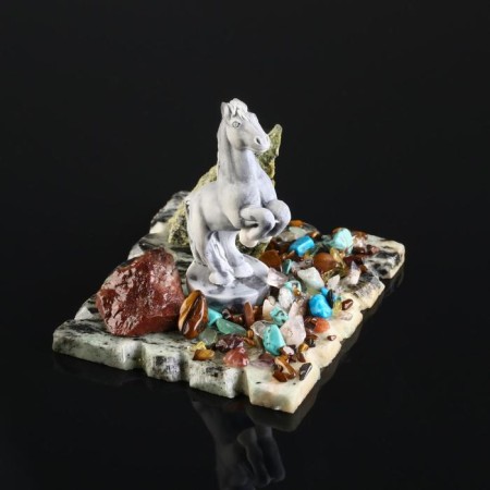 Souvenir "Horse on the Highs", coil, marble