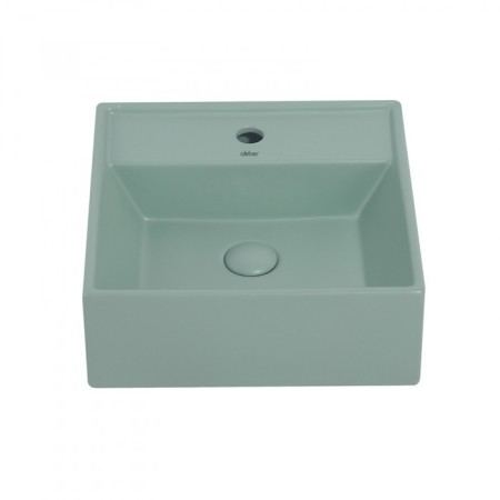 ABBER RECHTECK AC2208MCG shell, 415x415x150 mm, light green, matte-2