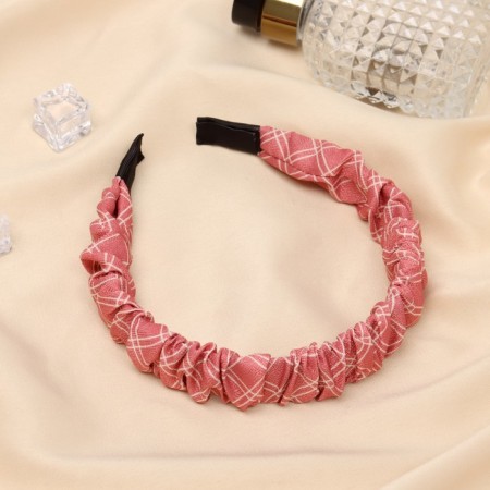 Brown hair rim "style", 2.5 cm, ashen-red