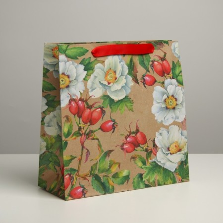 Square gift package package, packaging, “For You”, 30 x 30 x 12 cm-1
