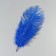 Feather of ostrich 25-30 cm, blue