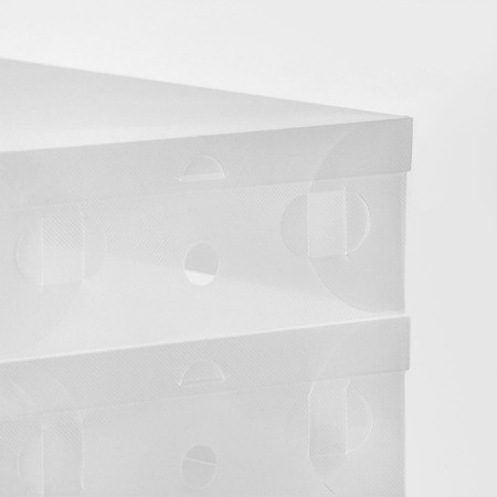 Box for storing boots with a lid Uni Size, 30 × 52 × 12 cm, 2 pcs-1