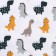 Poncho Muslim Children's Lovelife "Dino" 100% HL, 4-p, 235g/m2