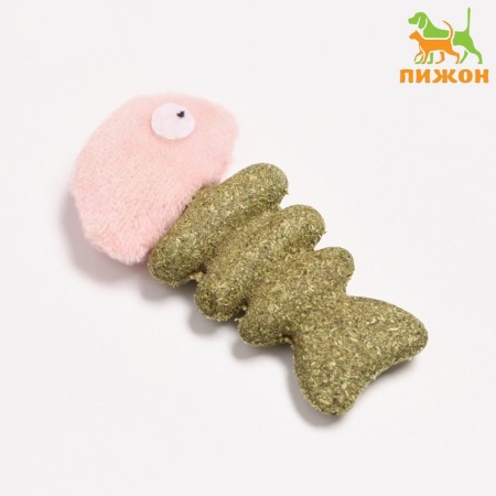 A toy for cats from pressed cat mint "Fish", 7 cm