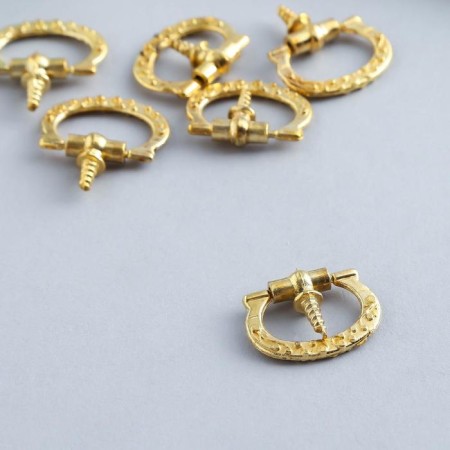 Handle for the casket metal "horseshoe" gold 2.6x2.4 cm