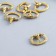 Handle for the casket metal "horseshoe" gold 2.6x2.4 cm