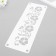 Stencil-Borde "Flowers" 11x32 cm