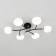 Ceiling chandelier Citilux "Florida" CL148165, 80x55x14.5 cm, 6x60W, E14, Black Color Black