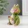 Souvenir Polystone "Frog with God's cow" MIX 3.2x4.7x6.5 cm