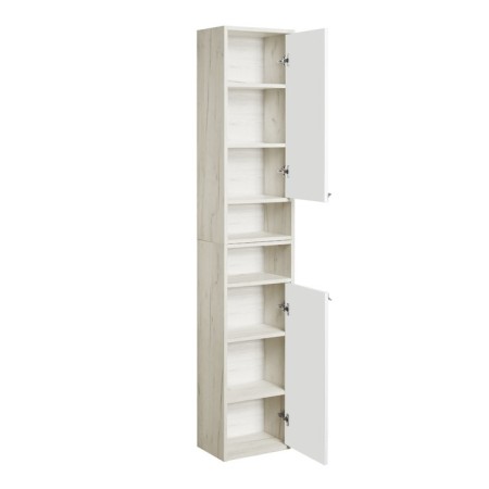Aquaton “Fly” wardrobe 1-spent, white color, oak craft right-3