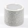 Ceramic bank for bulk products "Lace. Hearts ", 400 ml, gray color