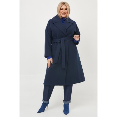 Female coat, size 56, blue color