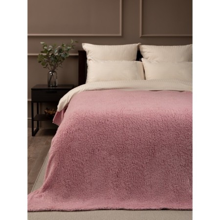 Texrepublic blanket, size 200x220 cm, lingonberry color