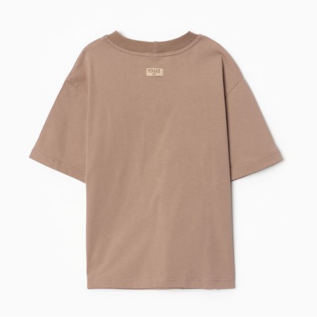 Children's Minaku T -shirt, beige color, height 128 cm-8