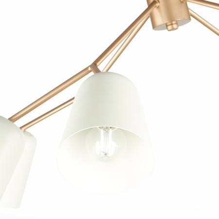 Ceiling EVOLUCE lamp. Sle155902-08. Mario. 8x40 watts, E14, 79x79x54 cm, golden color-17