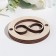 Wedding day rings stand for a magnet, round