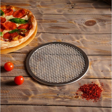 Pizza baking uniform, d = 20 cm, silver color-6