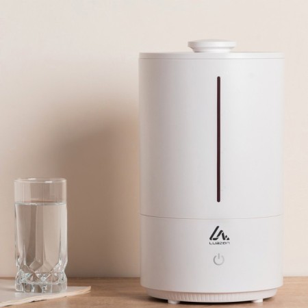 Air humidifier Luazon HM-8, ultrasound, 25W, 4L, 20M2, white