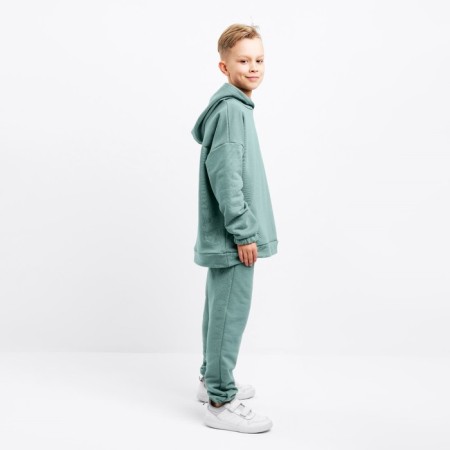 Kids (hoodies, trousers) minku color khaki, height 140 cm-6
