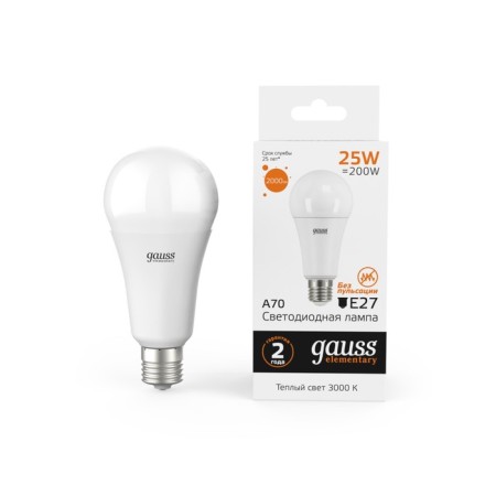 LED LED ELEMENTARY 25W A67 3000K TEPP. Bel. E27 2000 Gauss 73215
