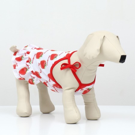 Strawberry dress ", s (ds 25, og 35 cm), white