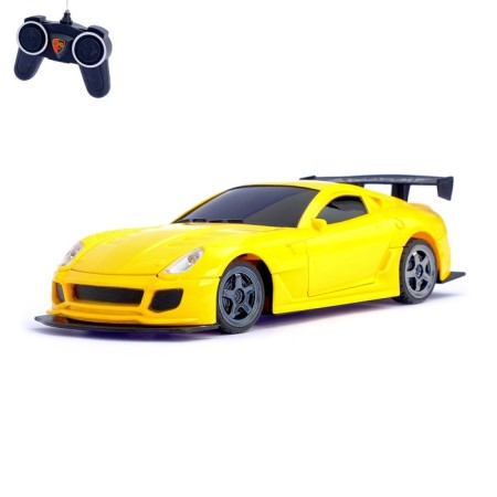 Radio -controlled "Sports" machine, doors and hood open, 1:22, works from batteries, mix