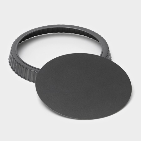 The form for baking the share "Jacqueline. Corrugated circle ”, 22 × 2.5 cm, removable bottom, anti -stick coating, black color-4