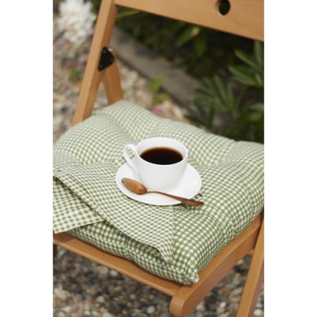 Pillow for shakespeare chair, size 40x40 cm, green color-12