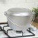 Kazan hiking, 4 liters, a lid-hopper, silver color