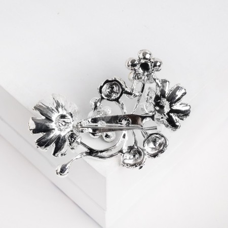 Blash "Flowers" buttercups, blue color in silver-2