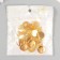 Buttons plastic on midnight "gold" 2 cm set 20 pcs