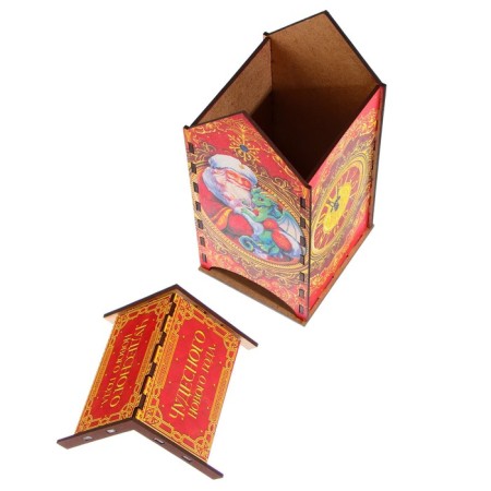 Tea house "Santa Claus" 19.2 x 8.6 cm.-8