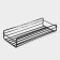 Shelf on Velcro Dolyan, 26.5 × 11 × 5 cm, black color