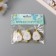 Decor for creativity wood, felt "clothespin. Half of the pear" set 3 pcs 1.3x3x4.8 cm