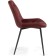 Chair on the Grass -Karkas Goyar Metal/velor, Black/Red 51x61x82 cm