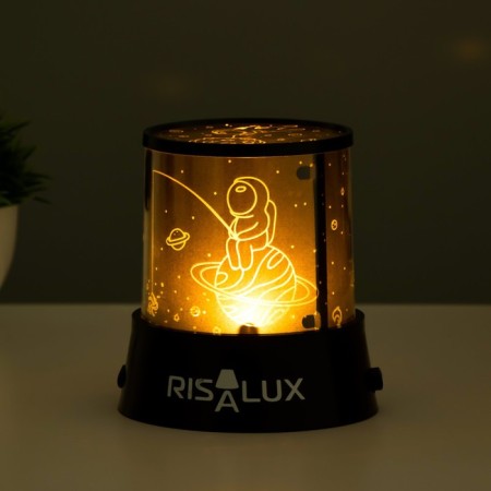 The spectator "Cosmonaut in Space" LED USB/from Black batteries 10.8x10.8x1.5 cm Risalux-3