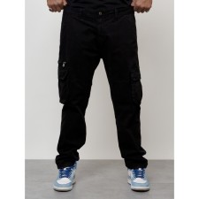 Cargo jeans men, size 54, black color