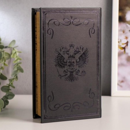 Safe Brush Tree leatherette "Russia - Great Power" embossing 21x13x5 cm-4