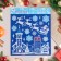 Stickers on the windows "New Year" city, 38x30 cm
