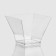 Plastic disposable form for bundles "Pagoda", 90 ml, 6.2 × 6.2 cm, the color is transparent