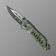 A folding stinger knife with a clip, a slope, 9 cm, blade - 3cr13, hilt - steel
