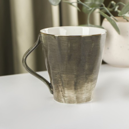 Mug Porcelain Field "Milky Way", 350 ml, color gray color-1