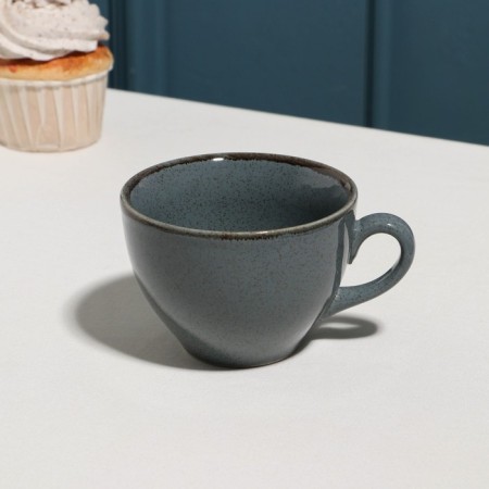 Tea bowl "Pearl", 220 ml, blue, porcelain