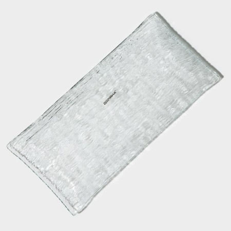 Glass Serving "Texture", 25.5 × 12.5 cm, rectangular-2