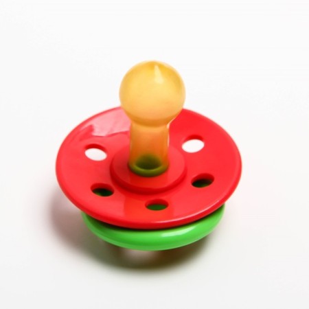 Orthodontic dummy nipple, latex, 0 months old, Mix color-5