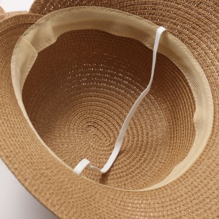 Women's hat minku, light brown color, rr 58-4