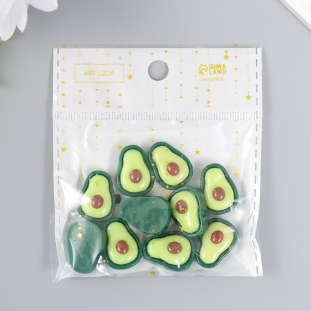 Decor for creativity Plastic "Avocado" set 10 pcs 1.8x1.5 cm-4