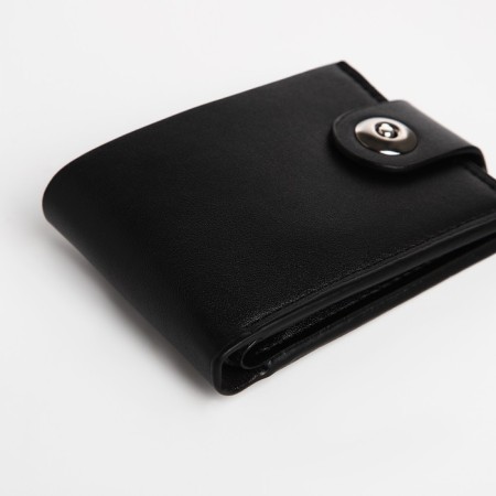 Male purse on a magnet, black color-2