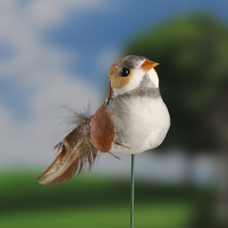 Plug "bird Blide Blue" 3x5cm, length 9cm-10
